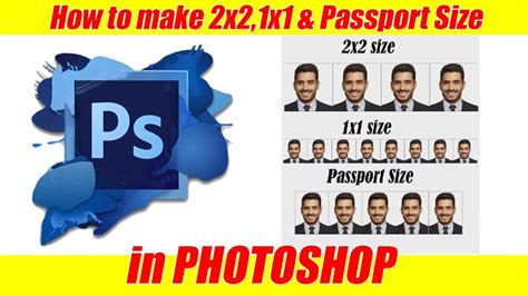 1x1 picture size in photoshop|How to make 1x1 2x2 and passport size ID picture .